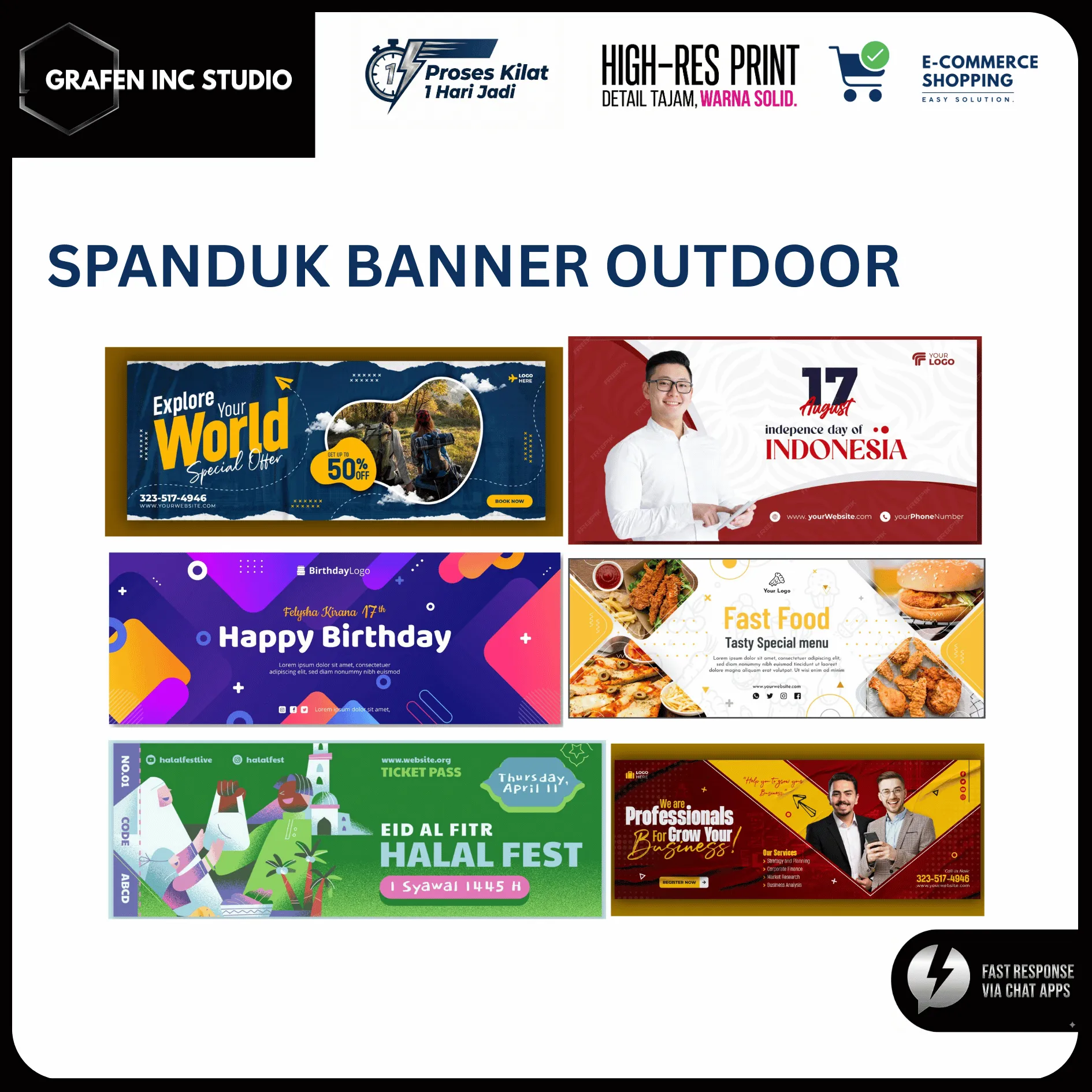 Cetak Spanduk Outdoor Flexi Korea